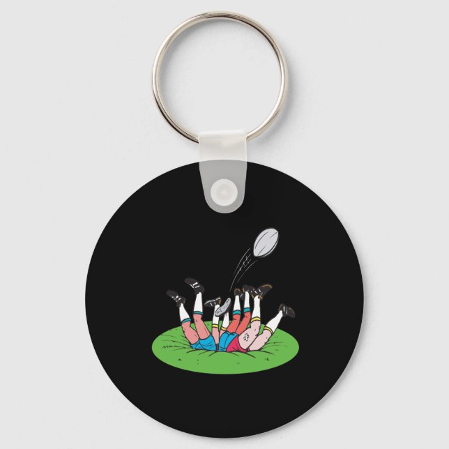 Rugby Scrum Schlüsselanhänger (Vorderseite)