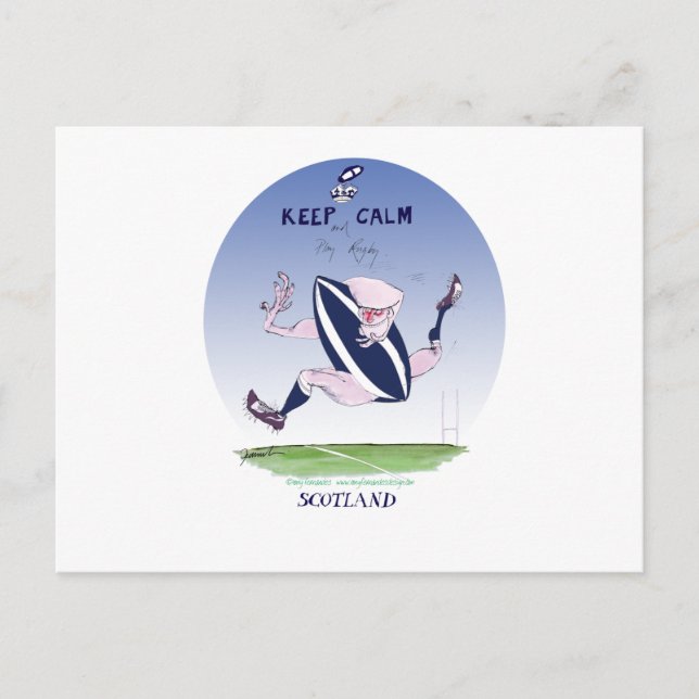 Rugby-Sklave, Tony Farenandes Postkarte (Vorderseite)