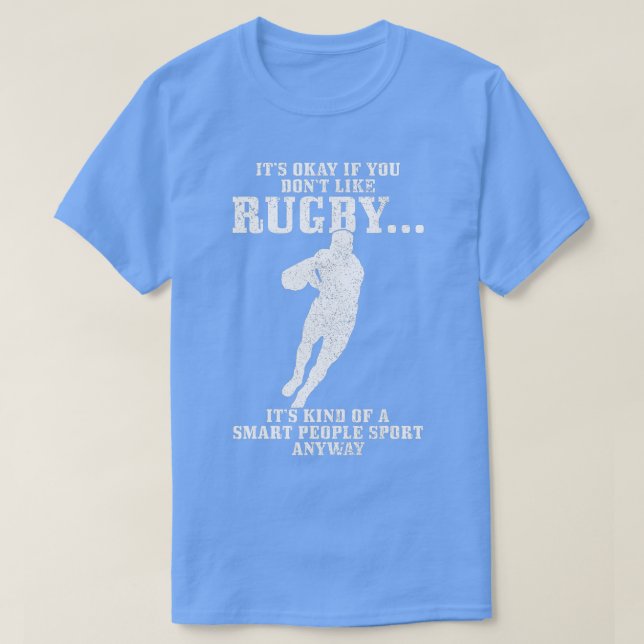 Rugby Smart People Sport Funny Rugby Player 1 T-Shirt (Design vorne)