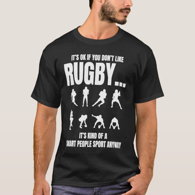 Rugby Smart People Sport Player Trainer Sport Grap T-Shirt (Vorderseite)