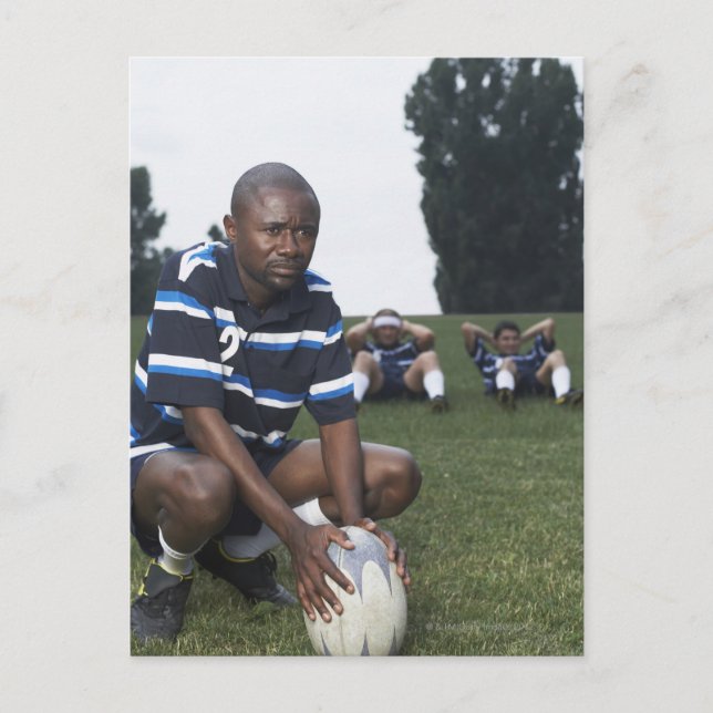 Rugby-Spieler 2 Postkarte (Vorderseite)