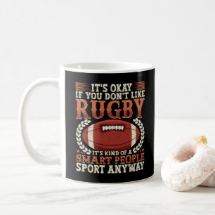 Rugby-Spieler Eine Art Intelligente Leute Sport Wi Kaffeetasse