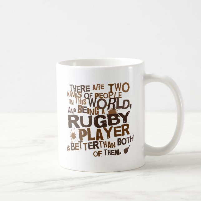 Rugby-Spieler-Geschenk Tasse (Rechts)