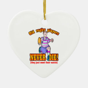 Rugby-Spieler Keramikornament