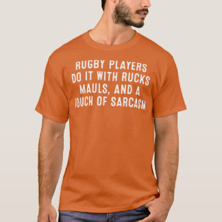 Rugby-Spieler machen das mit Lkws und einer Touch T-Shirt