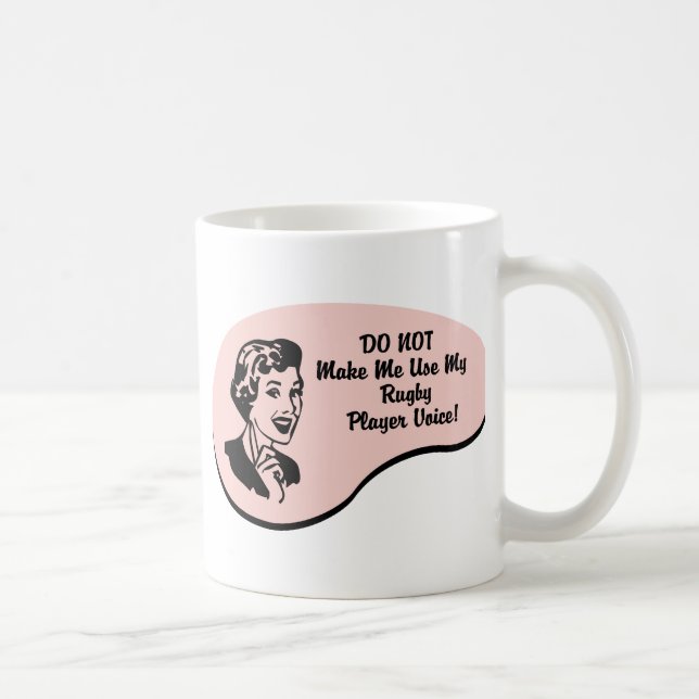 Rugby-Spieler-Stimme Tasse (Rechts)