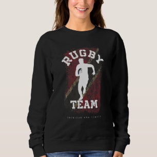 Rugby-Spieler Trinidad und Tobago Flagge Sportball Sweatshirt