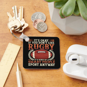 Rugby-Spieler, wie eine Art intelligenter Leute, d Schlüsselanhänger