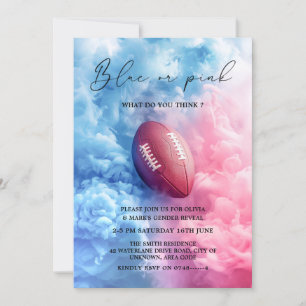 Rugby Sport Gender Reveal zum Thema Raucher in Ame Einladung
