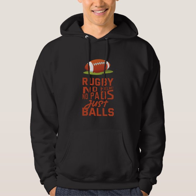 Rugby Sport Gift Hoodie (Vorderseite)