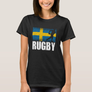 Rugby Sports, Schweden Flag, Schwedischer Rugby Pl T-Shirt