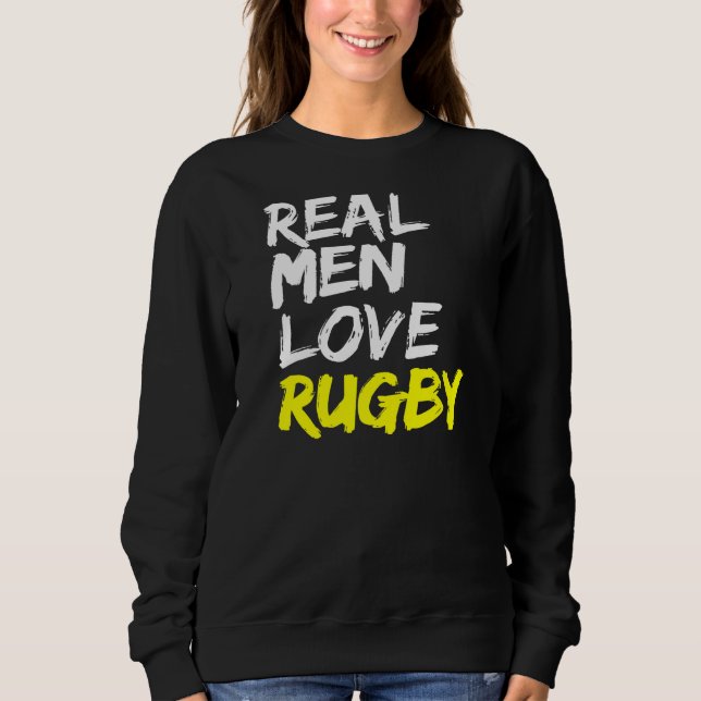 Rugby Sprichwort Mens Rugby Club Liebe Rugby Sweatshirt (Vorderseite)