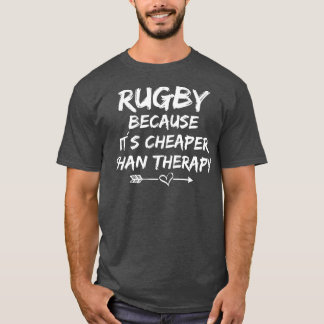 Rugby-Sprichwort-Therapie Rugby T-Shirt