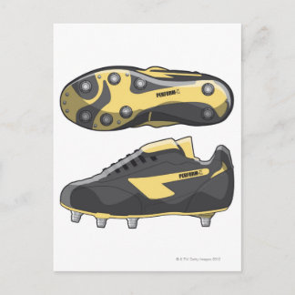 Rugby-Stiefel Postkarte
