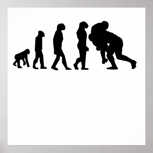 Rugby Tackle Evolution Poster (Vorne)