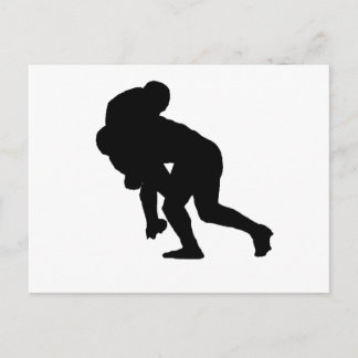 Rugby Tackle Postkarte