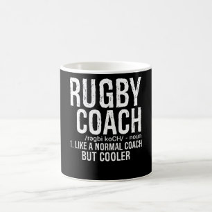 Rugby-Trainer wie normaler Trainer, aber cooler Kaffeetasse