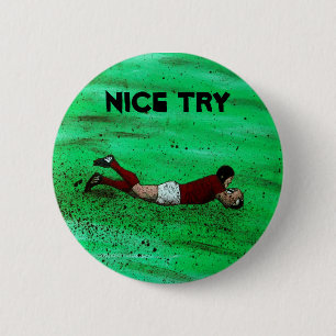 Rugby try Abzeichen Button
