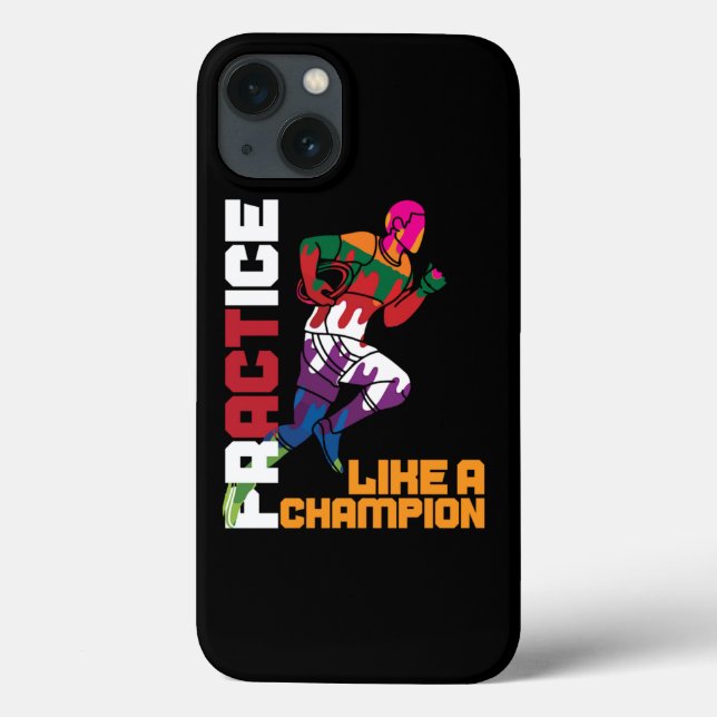 Rugby übt wie ein Champion Case-Mate iPhone Hülle (Rückseite)