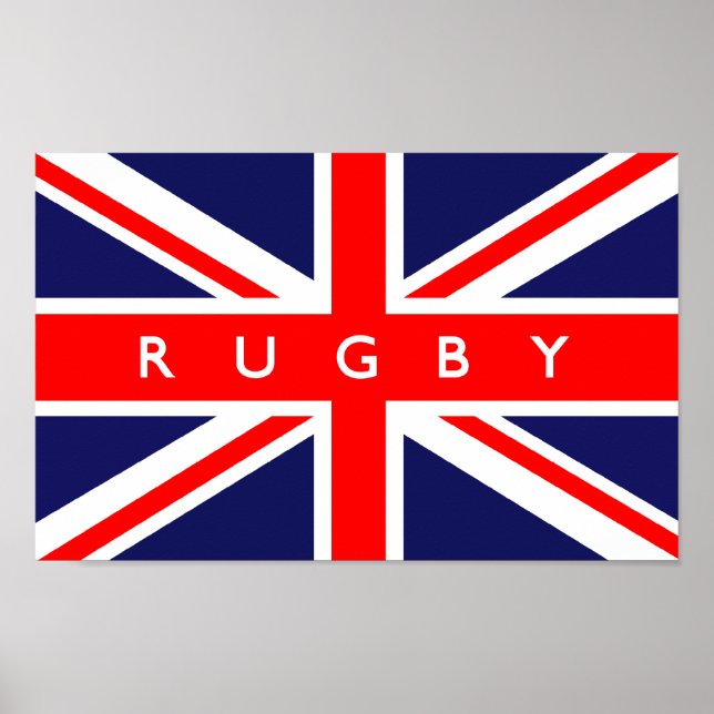 Rugby UK Flag Poster (Vorne)