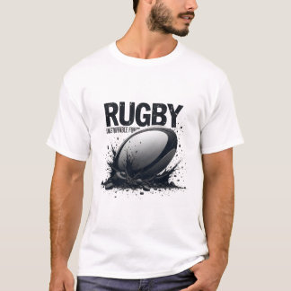 Rugby – Unaufhaltsame Kraft im Tintendesign T-Shirt