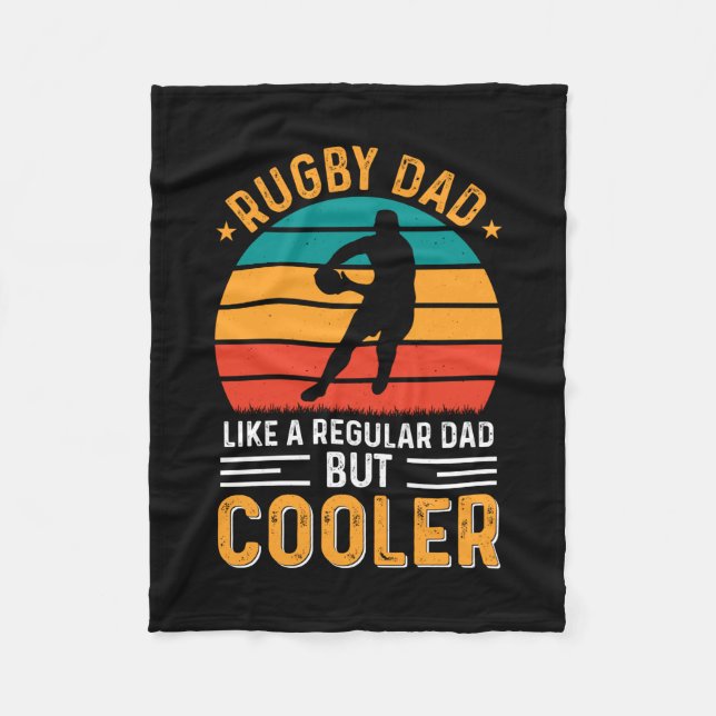 Rugby Vater Fleecedecke (Vorderseite)