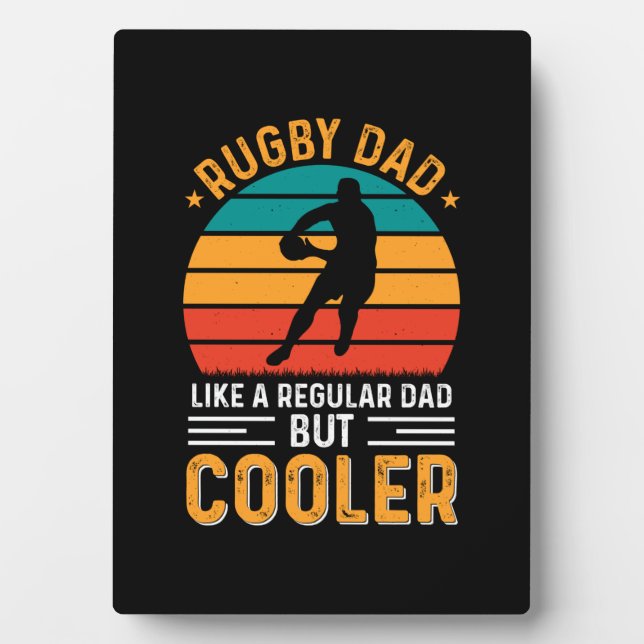Rugby Vater Fotoplatte (Vorderseite)