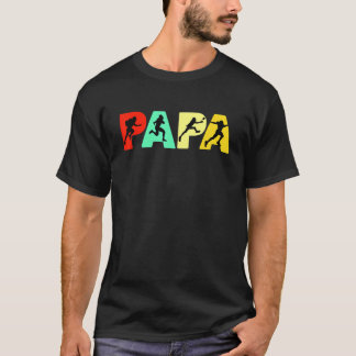 Rugby Vater Papa Rugby Father Retro T-Shirt