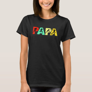 Rugby Vater Papa Rugby Father Retro T-Shirt