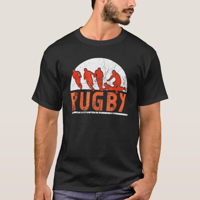 Rugby Vintag Style T-Shirt (Vorderseite)