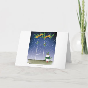 Rugby-Weihnachten Feiertagskarte