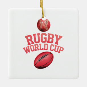 Rugby-Weltmeisterschaft-Logo mit falscher Platzier Keramikornament