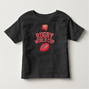 Rugby-Weltmeisterschaft-Logo mit falscher Platzier Kleinkind T-shirt