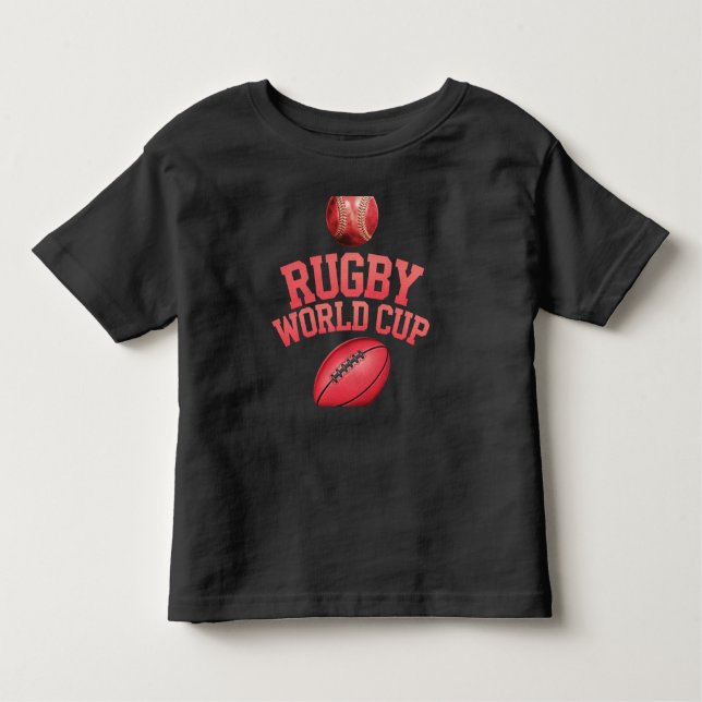 Rugby-Weltmeisterschaft-Logo mit falscher Platzier Kleinkind T-shirt (Vorderseite)