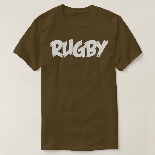 Rugby white T-Shirt (Design vorne)
