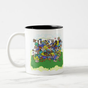 Rugby Zweifarbige Tasse
