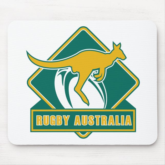 Rugbyaustralien-Känguru Wallaby Mousepad (Vorne)