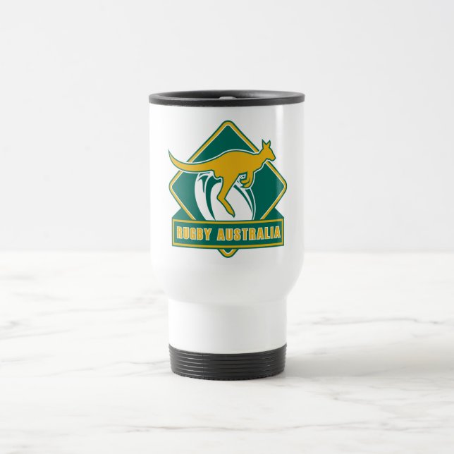 Rugbyaustralien-Känguru Wallaby Reisebecher (Mittel)