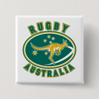 Rugbyaustralien-Känguru Wallabyaustralier Button