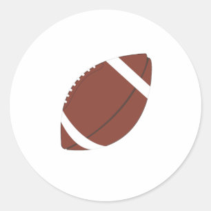 Rugbyball-Aufkleber Runder Aufkleber