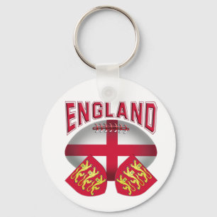 Rugbyball-Flagge von England Schlüsselanhänger