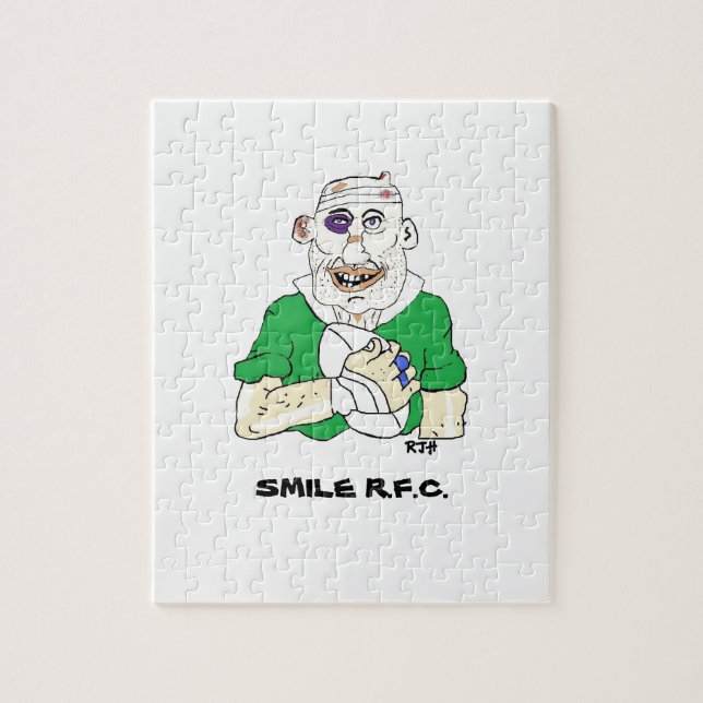 Rugbyentwürfe Puzzle (Vertikal)