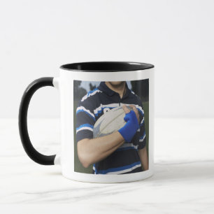 Rugbyspieler mit Ball Tasse
