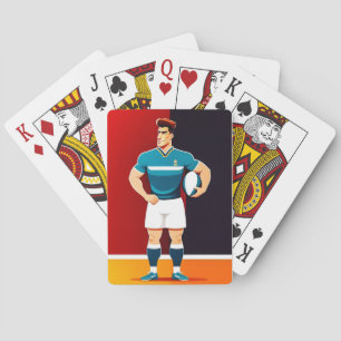 Rugbyspieler - Spielkarten