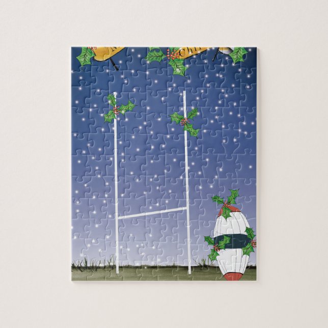 Rugbyweihnachten Puzzle (Vertikal)