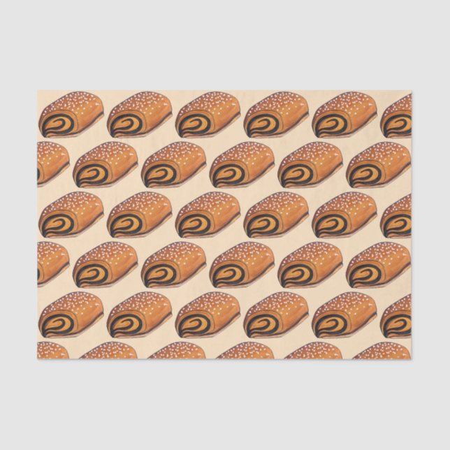 Rugelach Jewish Polish Crescent Roll Pastry Food Seidenpapier (Vorderseite)