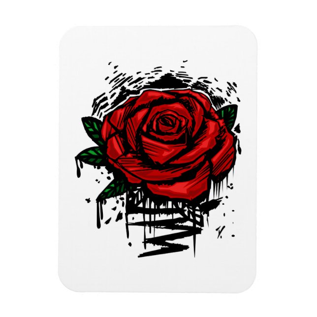 Rugge Rose Magnet (Vertikal)