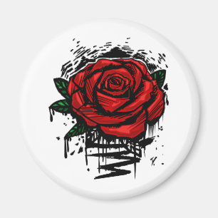 Rugge Rose Magnet