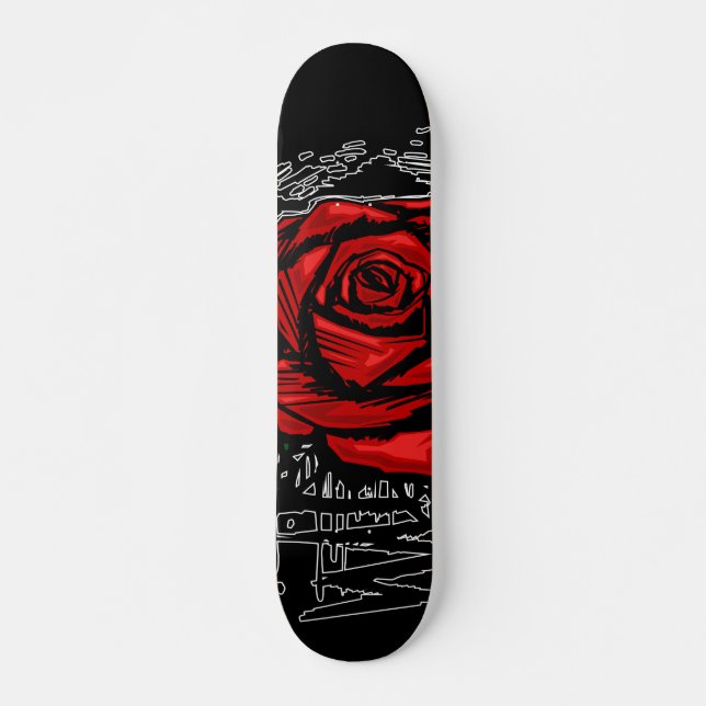 Rugge Rose Skateboard (Vorne)