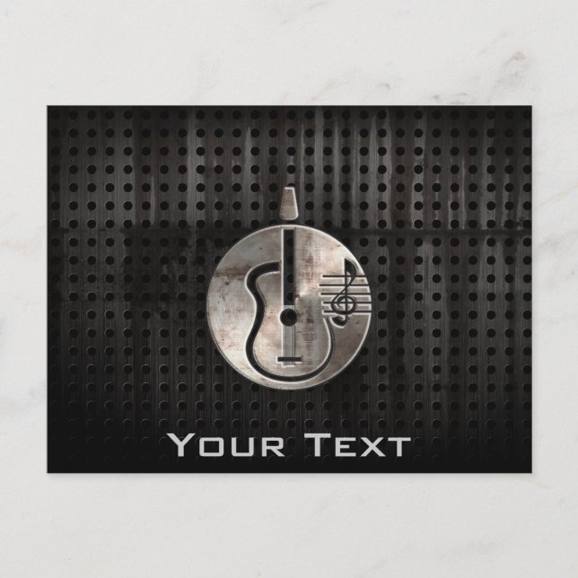 Rugged Acoustic Guitar Postkarte (Vorderseite)